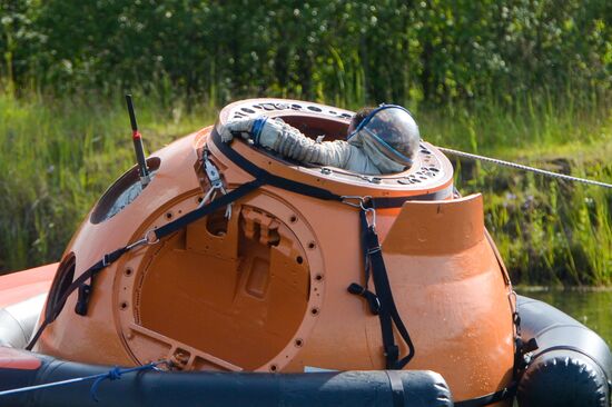 International Space Station crew water survival exercise