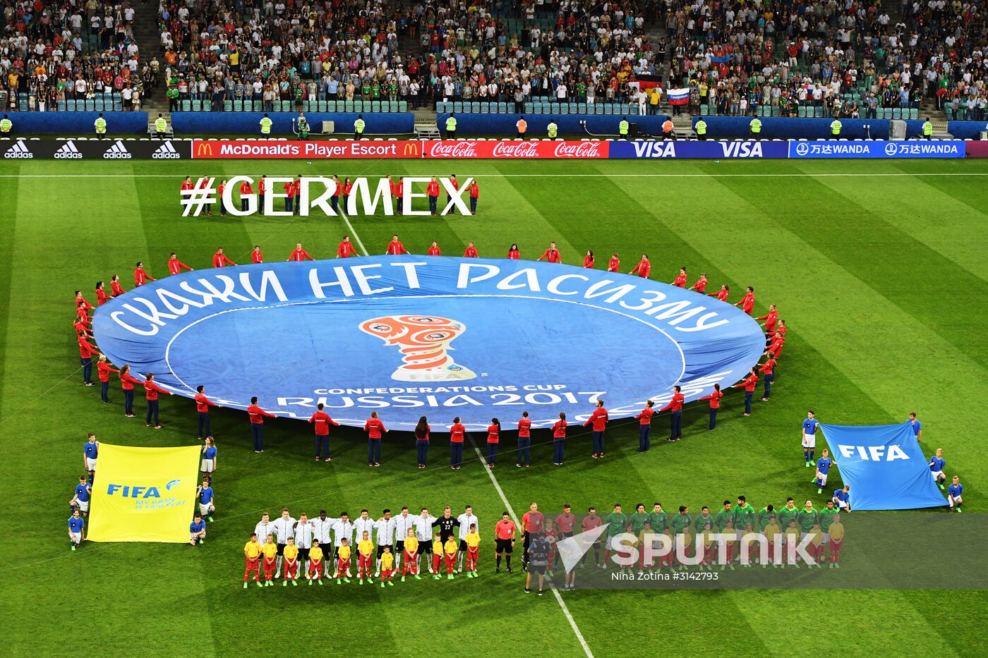 Football. 2017 FIFA Confederations Cup. Germany vs. Mexico