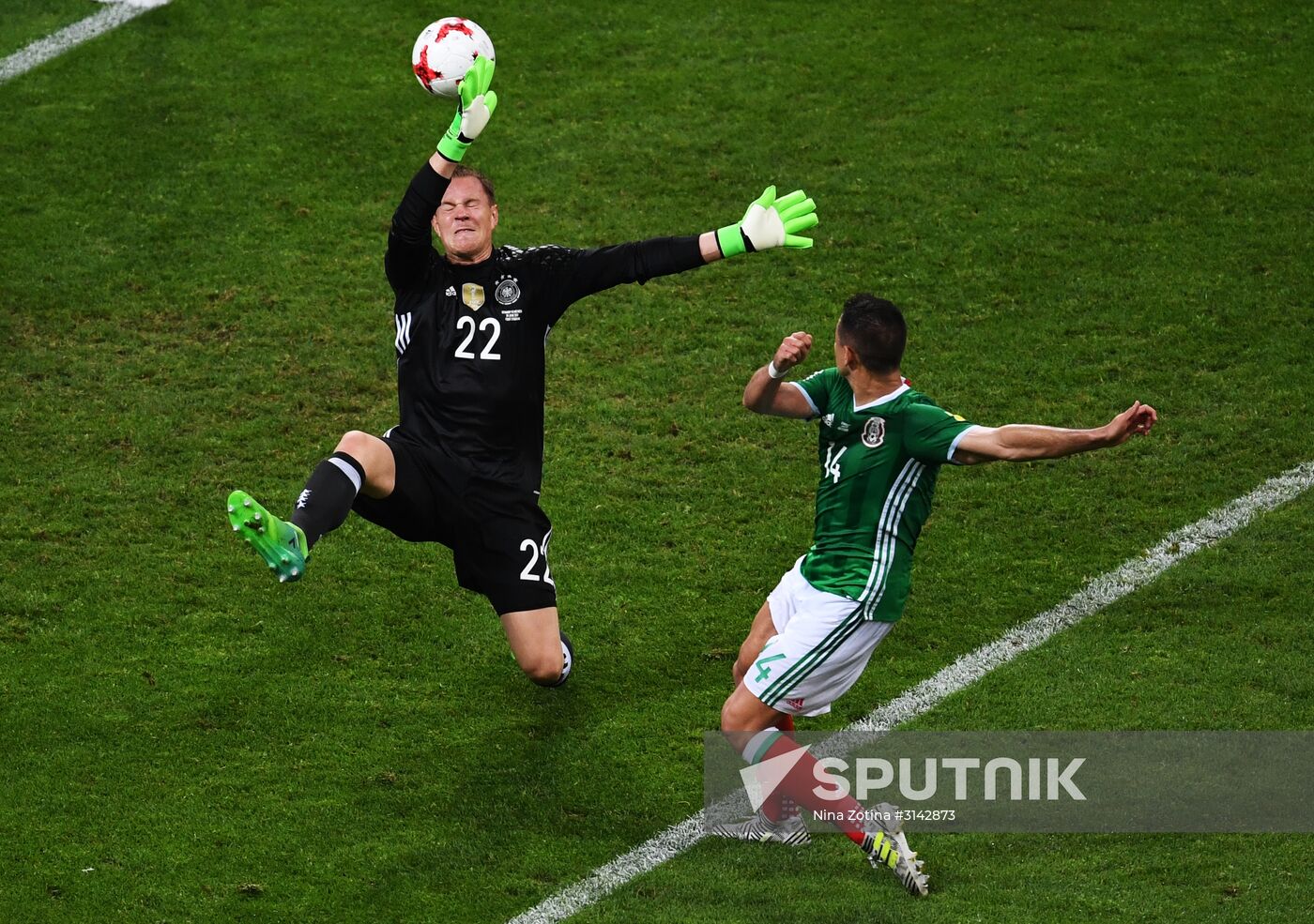 Football. 2017 FIFA Confederations Cup. Germany vs. Mexico