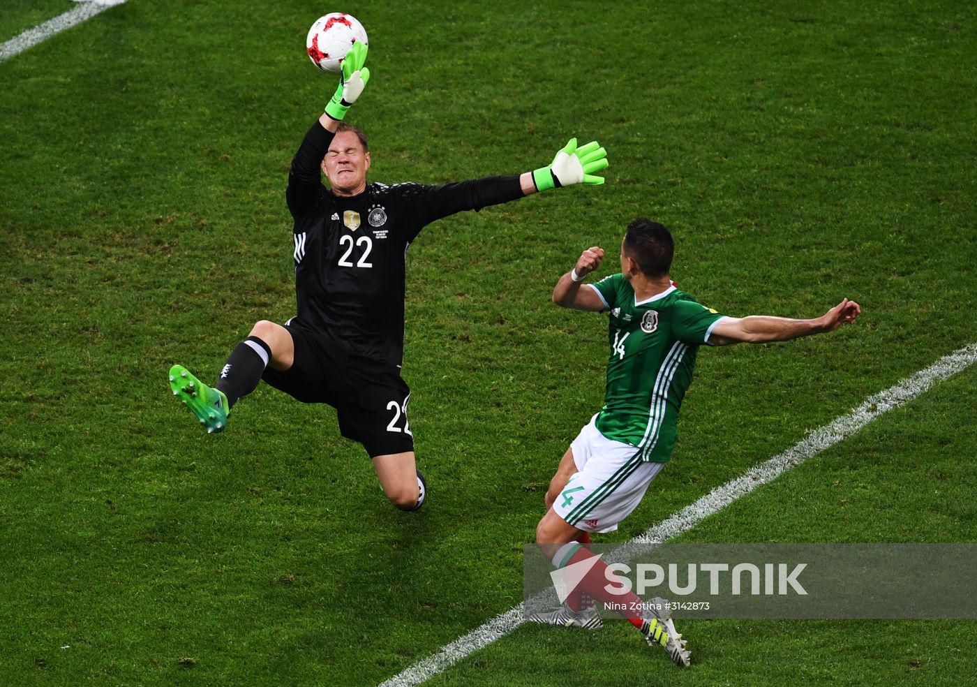 Football. 2017 FIFA Confederations Cup. Germany vs. Mexico