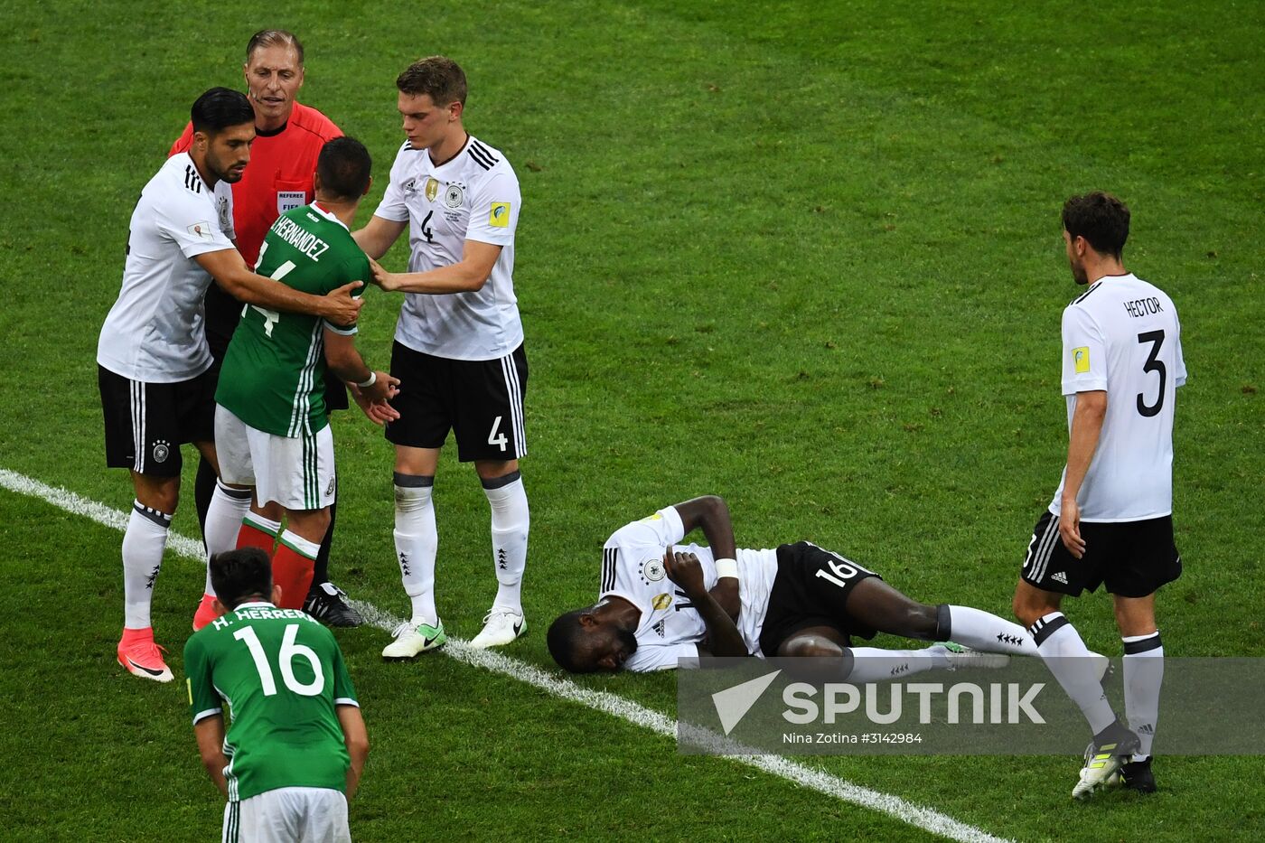 Football. 2017 FIFA Confederations Cup. Germany vs. Mexico