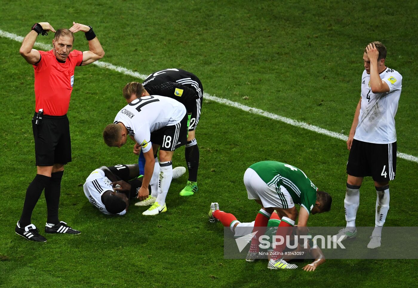 Football. 2017 FIFA Confederations Cup. Germany vs. Mexico
