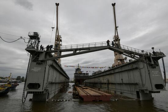 St. Petersburg's Northern Shipyard launches the Gremyashchy corvette