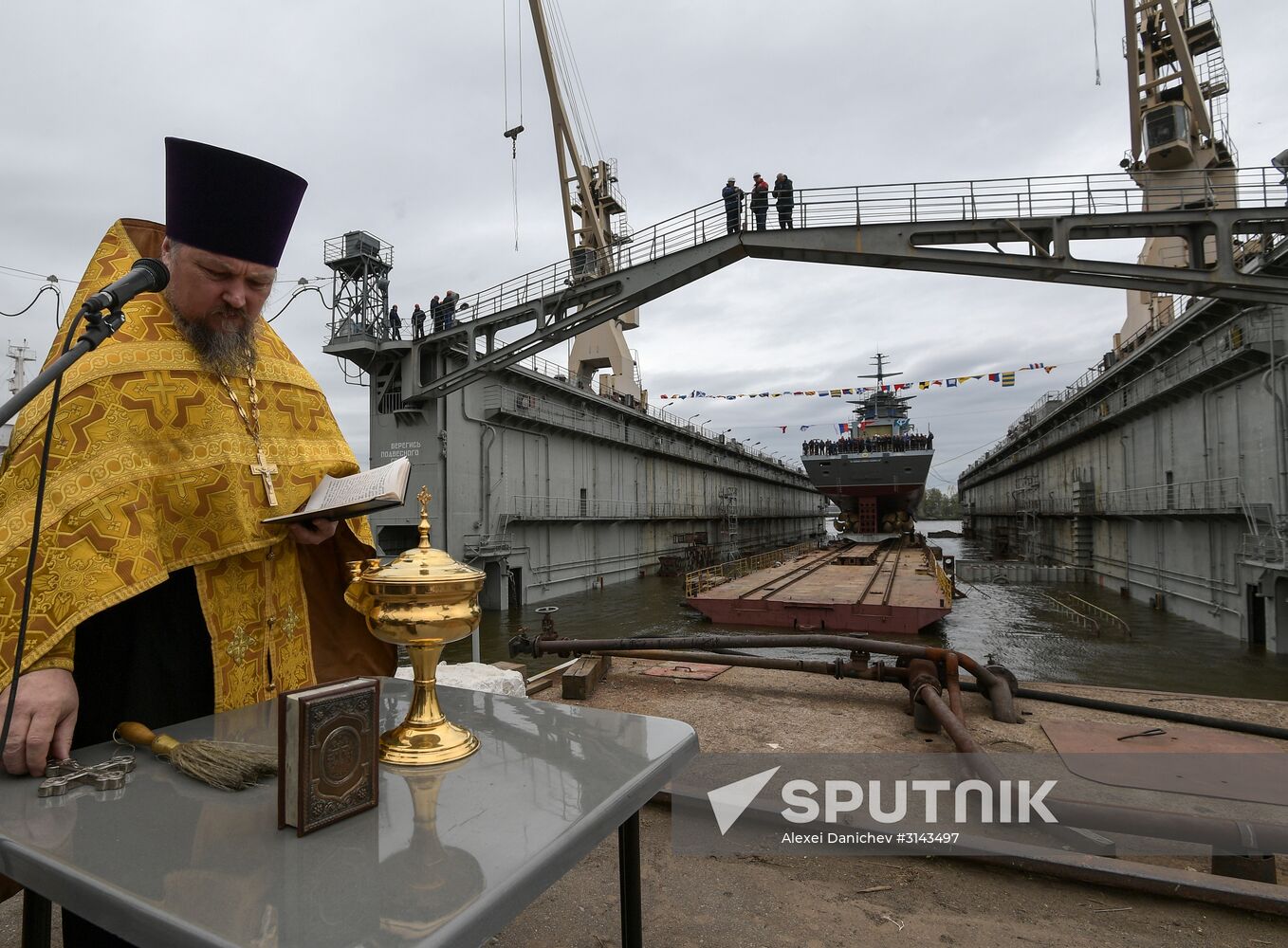 St. Petersburg's Northern Shipyard launches the Gremyashchy corvette