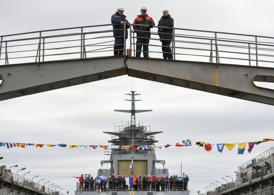 St. Petersburg's Northern Shipyard launches the Gremyashchy corvette