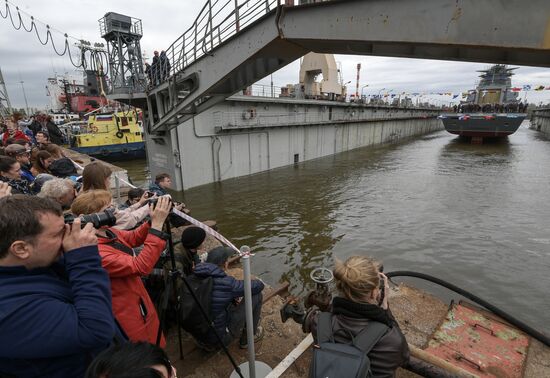 St. Petersburg's Northern Shipyard launches the Gremyashchy corvette