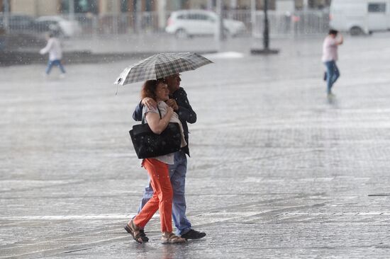 Rain in Moscow