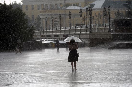 Rain in Moscow