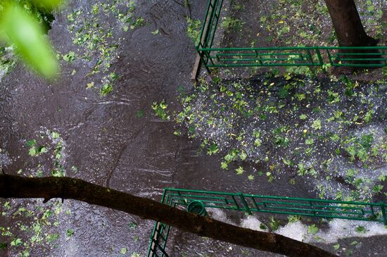Rain in Moscow