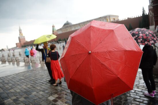 Rain in Moscow