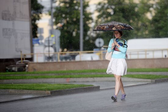 Rain in Moscow