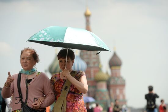 Rain in Moscow