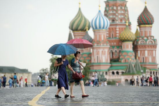 Rain in Moscow