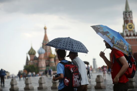 Rain in Moscow