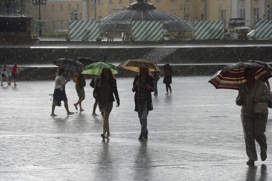 Rain in Moscow