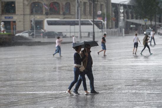 Rain in Moscow