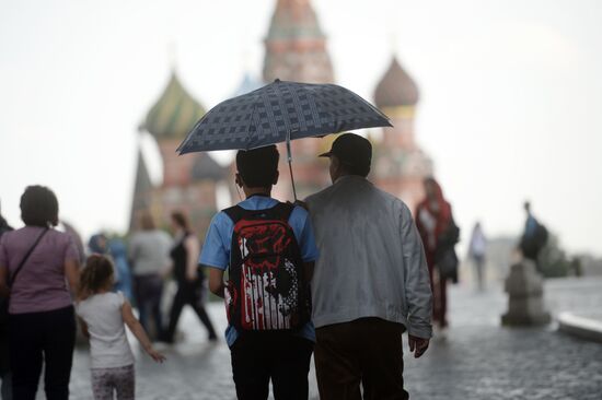 Rain in Moscow