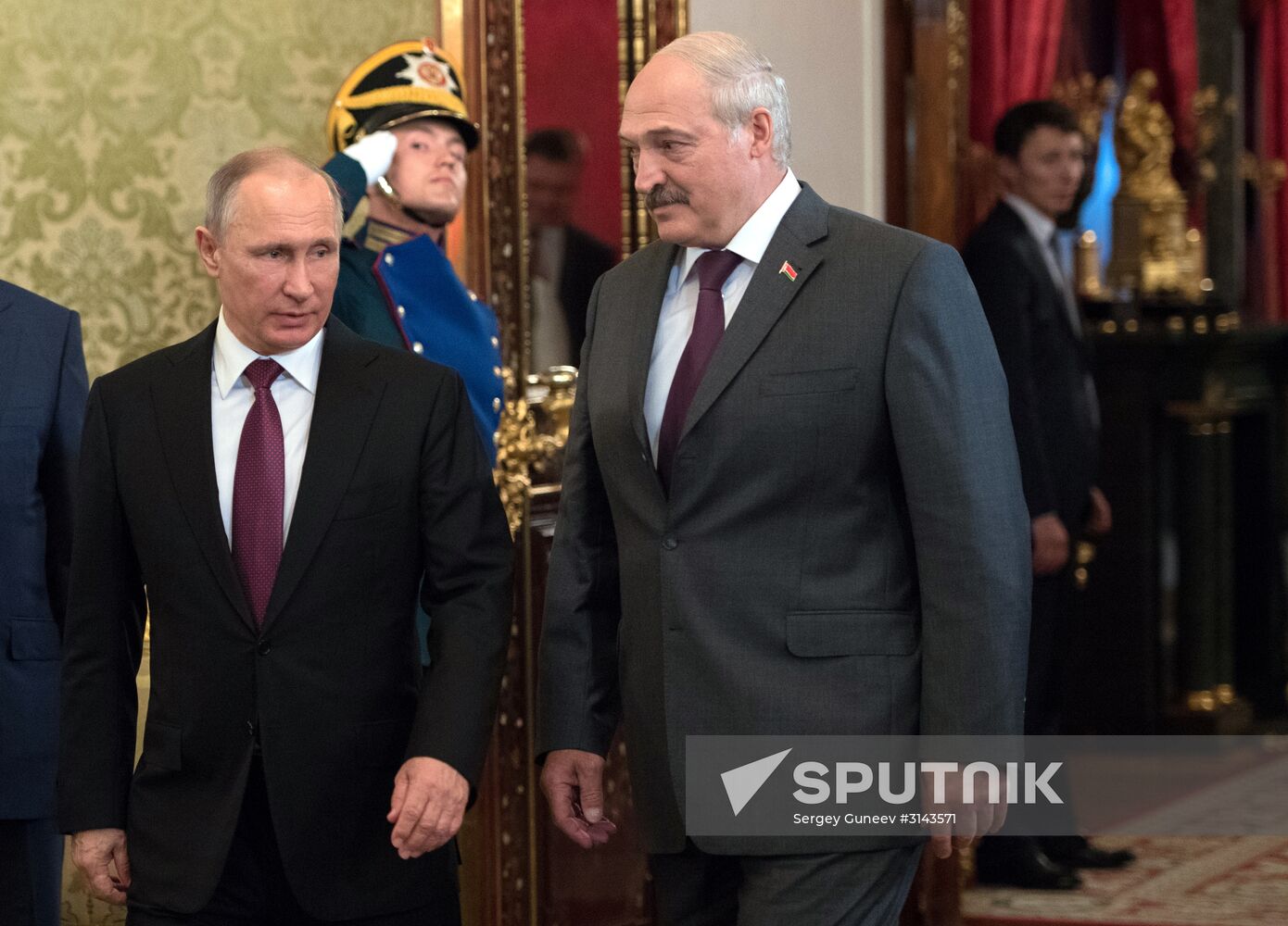 President of Russia Putin meets with Belarus President Lukashenko