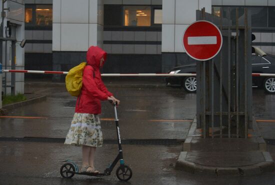 Rain in Moscow