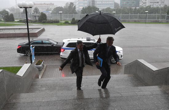 Rain in Moscow