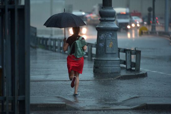 Rain in Moscow