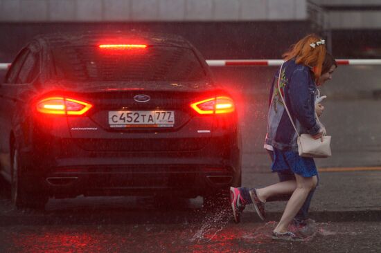 Rain in Moscow