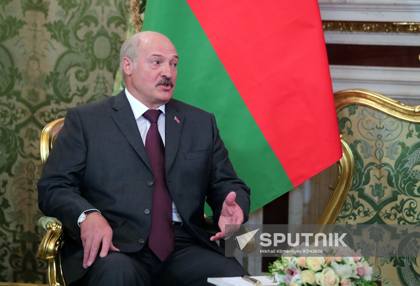 President of Russia Putin meets with Belarus President Lukashenko