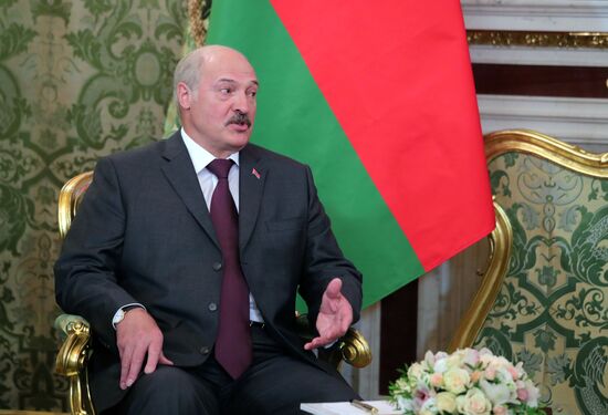 President of Russia Putin meets with Belarus President Lukashenko