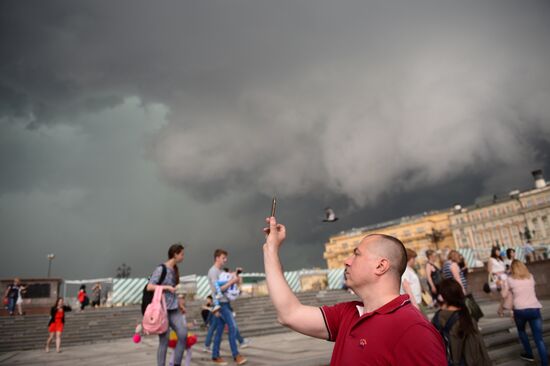 Rain in Moscow