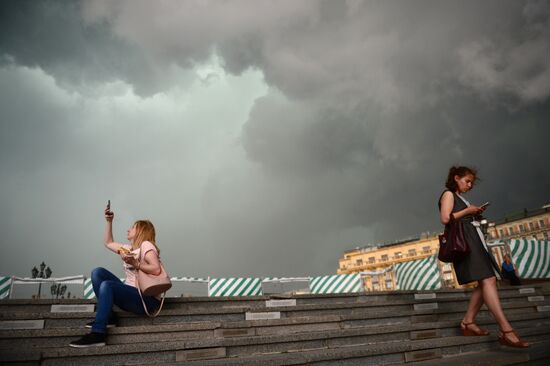 Rain in Moscow