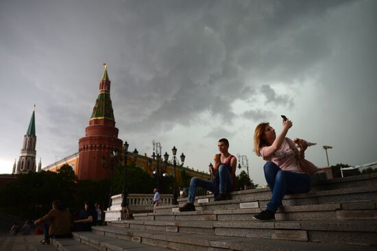 Rain in Moscow