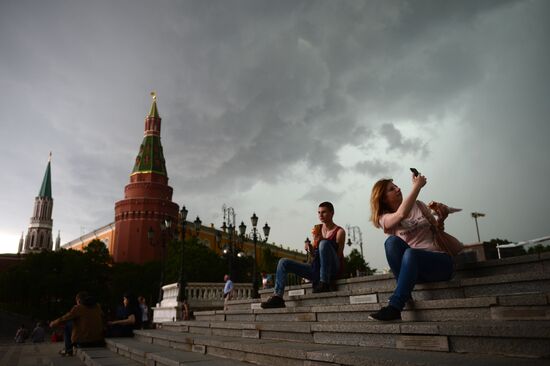 Rain in Moscow