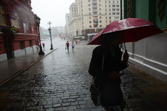 Rain in Moscow