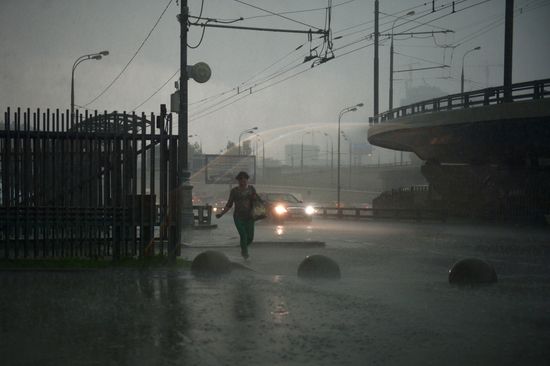 Rain in Moscow