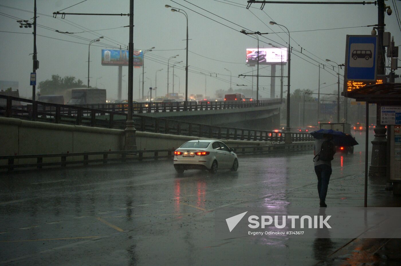 Rain in Moscow