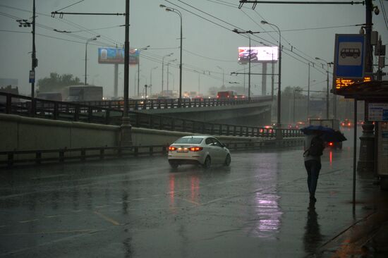 Rain in Moscow