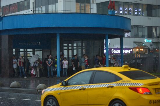 Rain in Moscow
