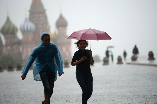 Rain in Moscow