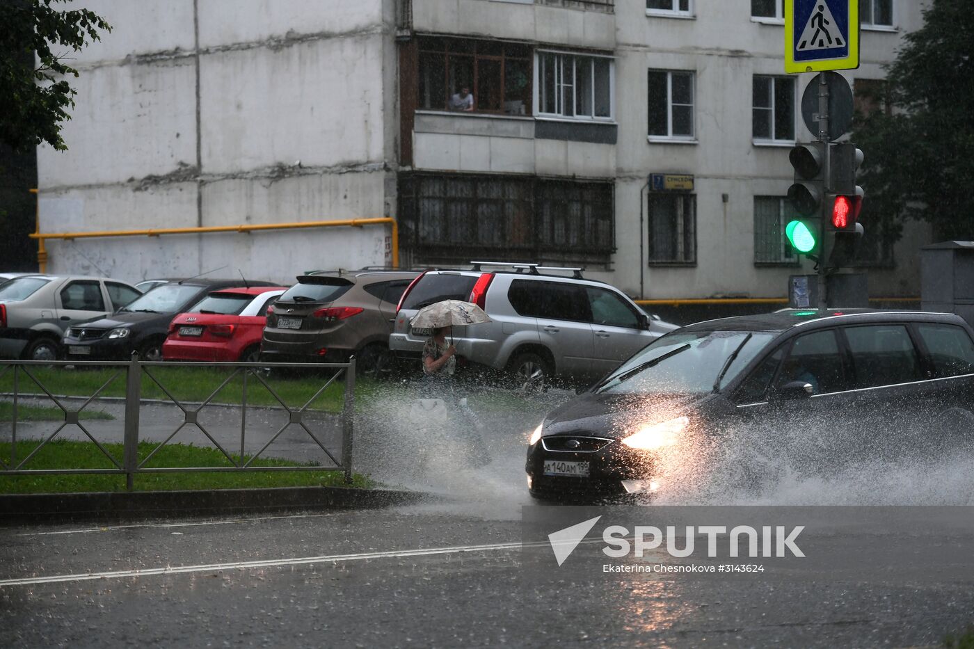 Rain in Moscow