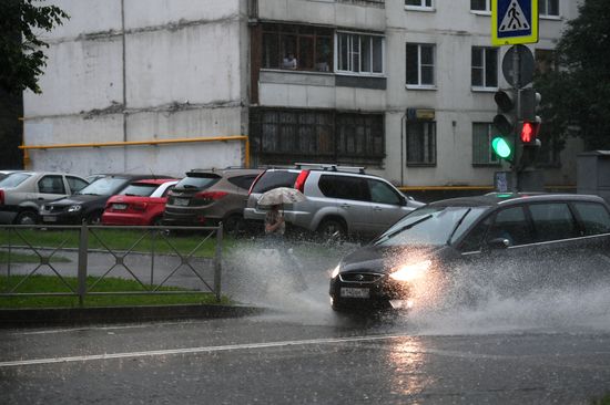 Rain in Moscow
