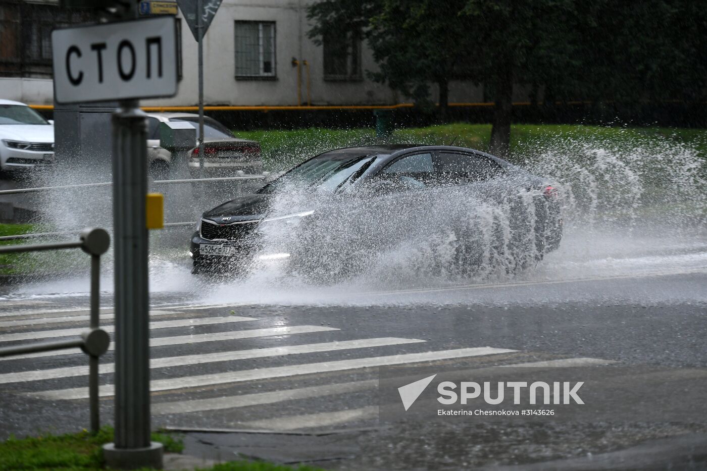Rain in Moscow