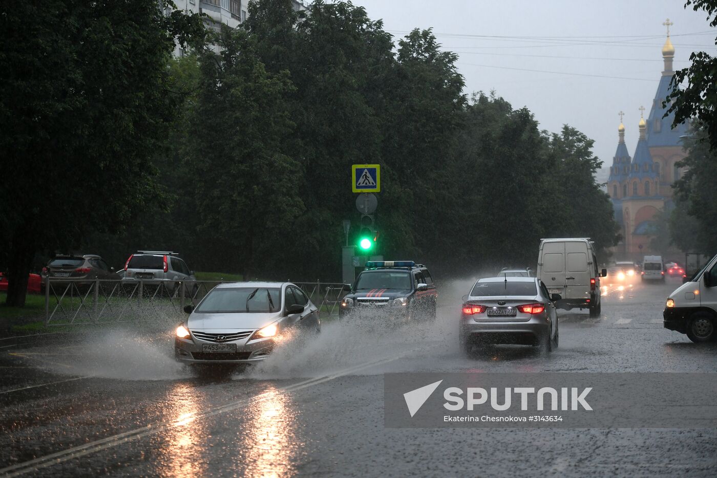 Rain in Moscow