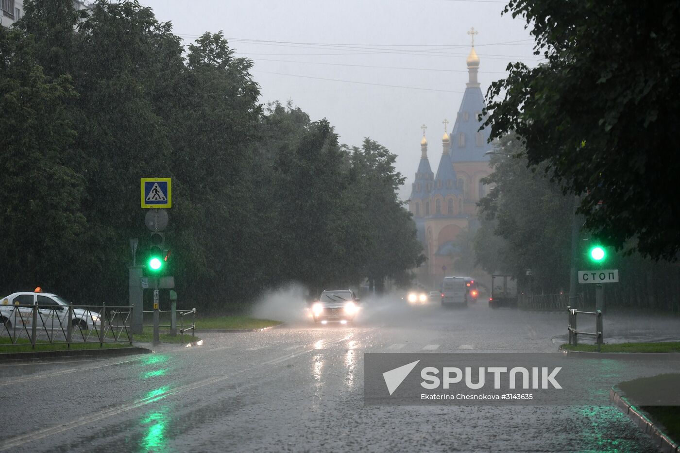 Rain in Moscow