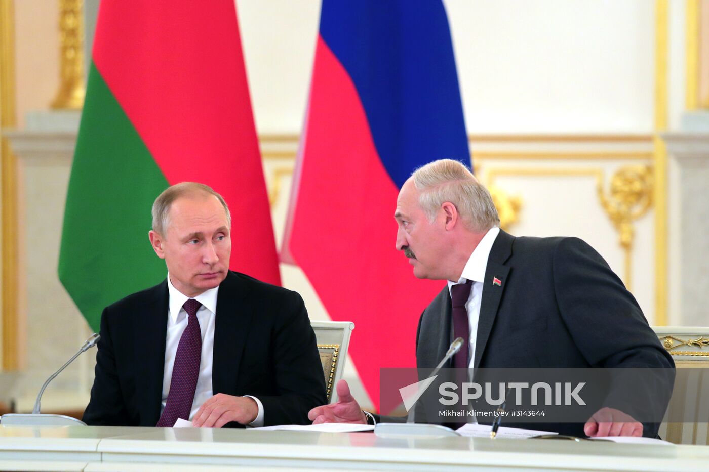 Russia, Belarus Presidents Putin and Lukashenko attend Union State's Supreme State Council meeting