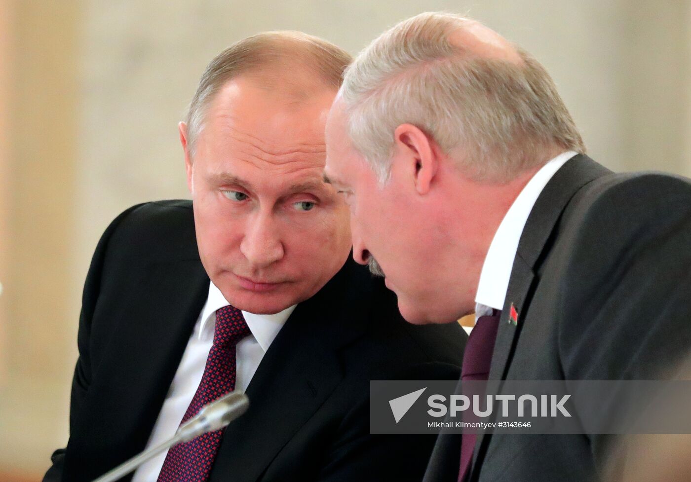 Russia, Belarus Presidents Putin and Lukashenko attend Union State's Supreme State Council meeting