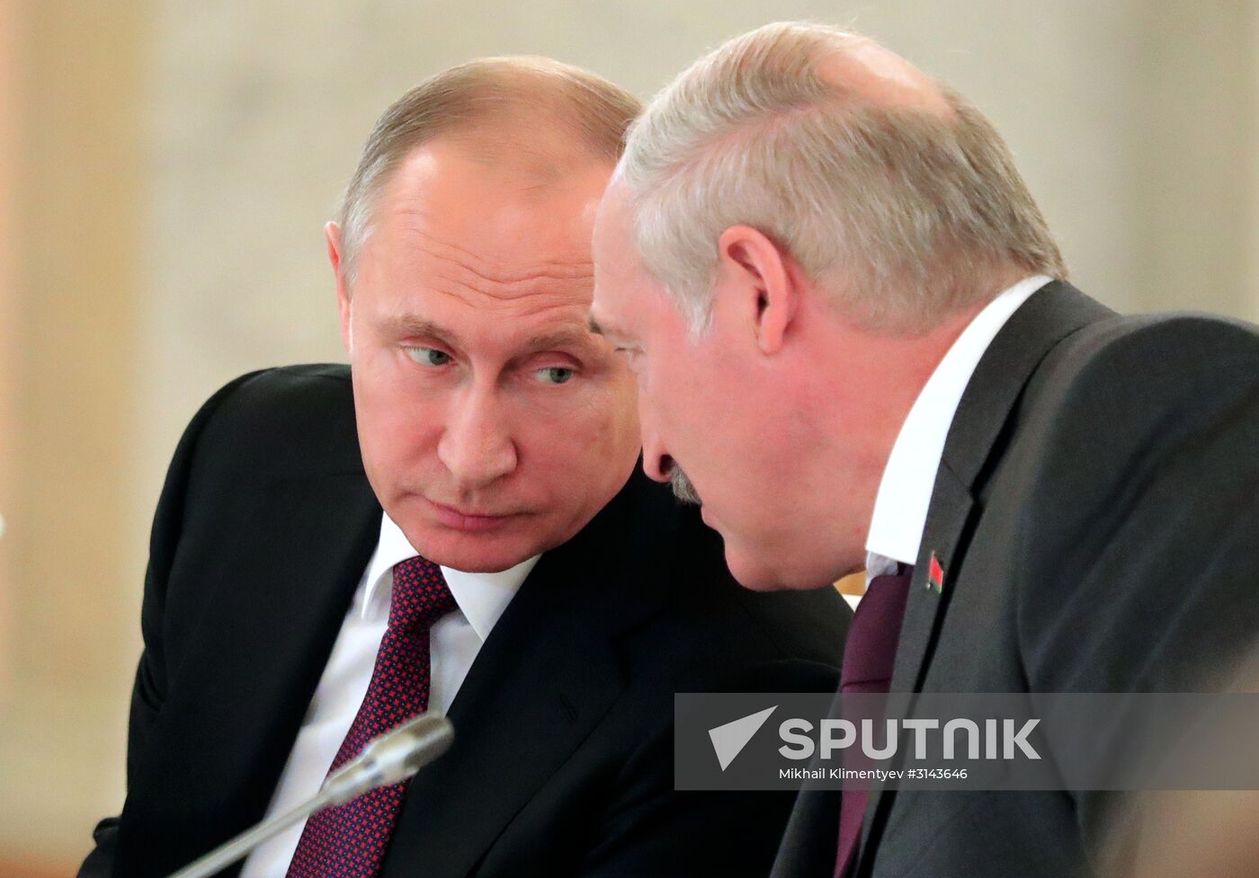 Russia, Belarus Presidents Putin and Lukashenko attend Union State's Supreme State Council meeting