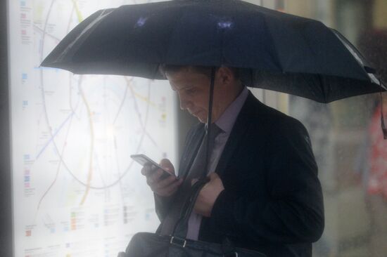 Rain in Moscow