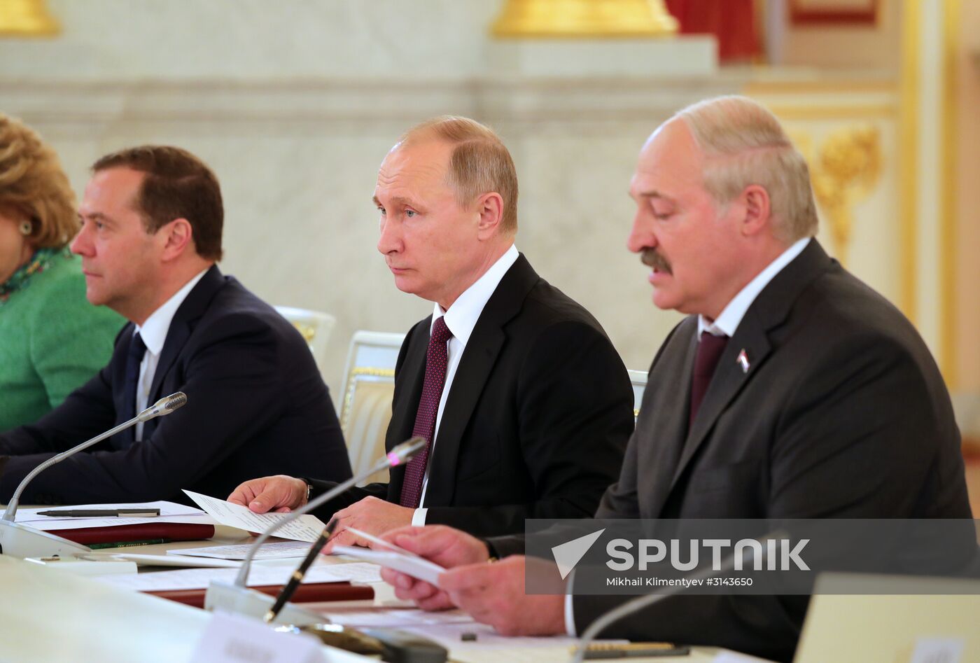 Russia, Belarus Presidents Putin and Lukashenko attend Union State's Supreme State Council meeting