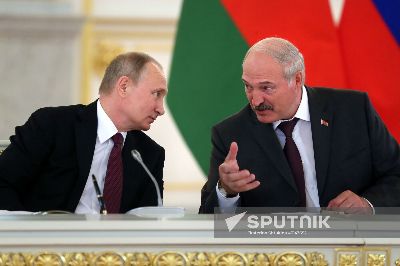 Russia, Belarus Presidents Putin and Lukashenko attend Union State's Supreme State Council meeting