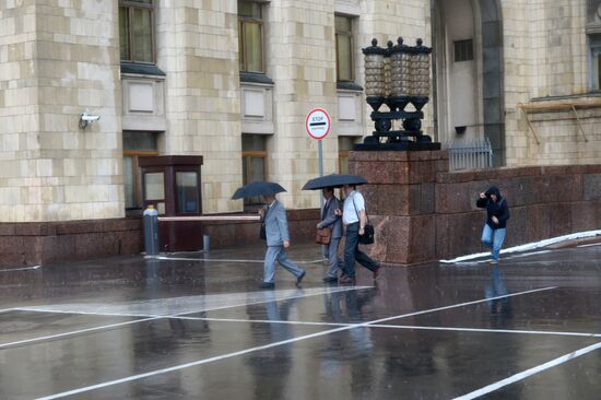 Rain in Moscow